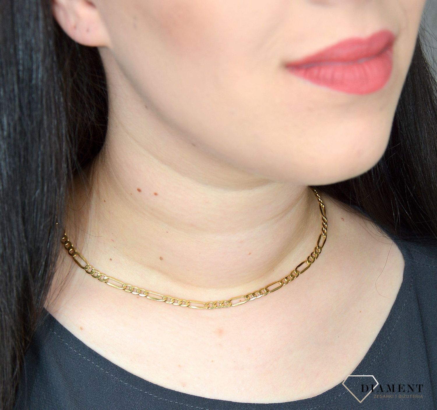 Złoty łańcuszek 585 Figaro 5 mm DIA-LAN-3141-585 5mm (1).jpg